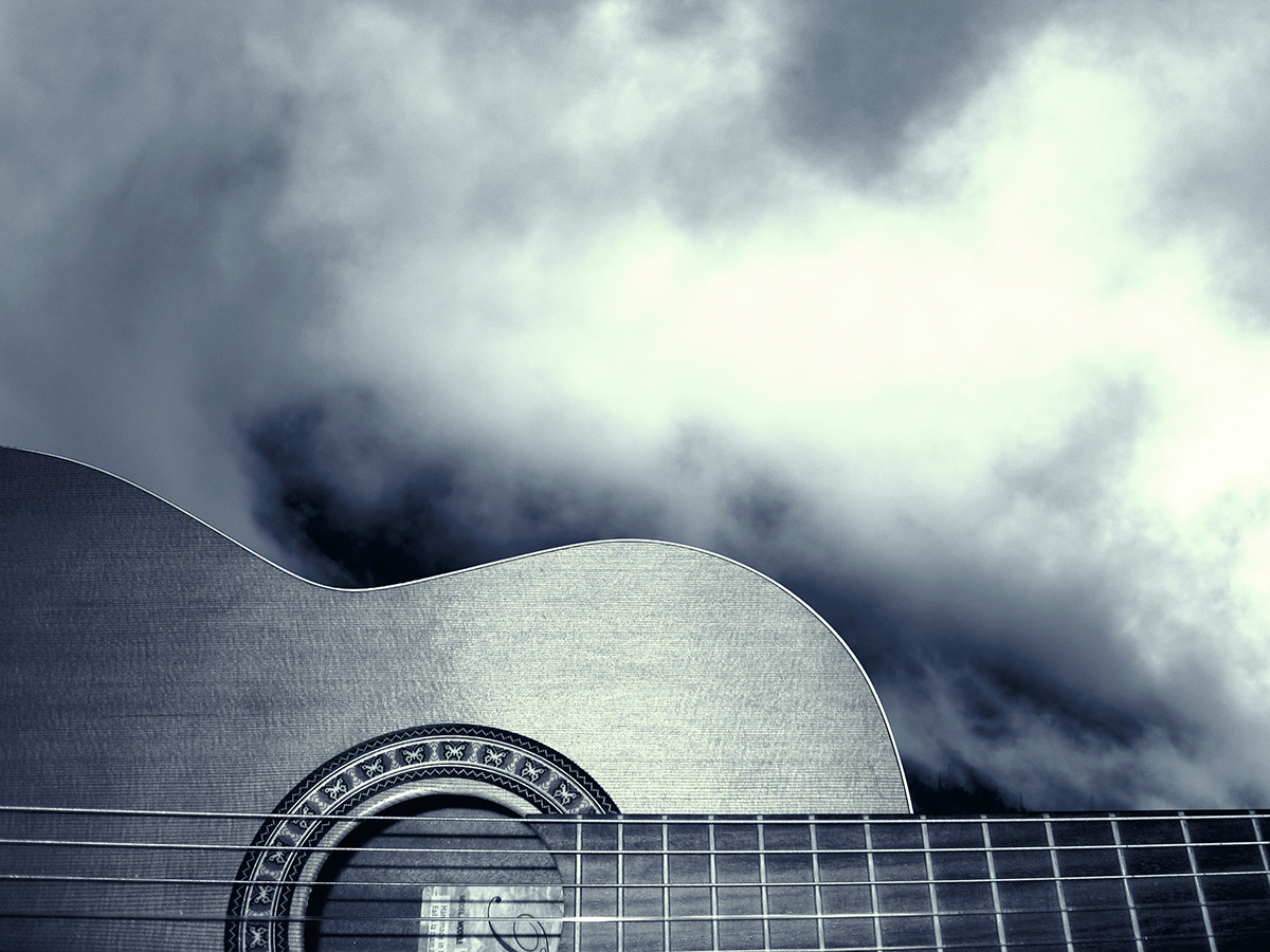 Classical Guitar and clouds