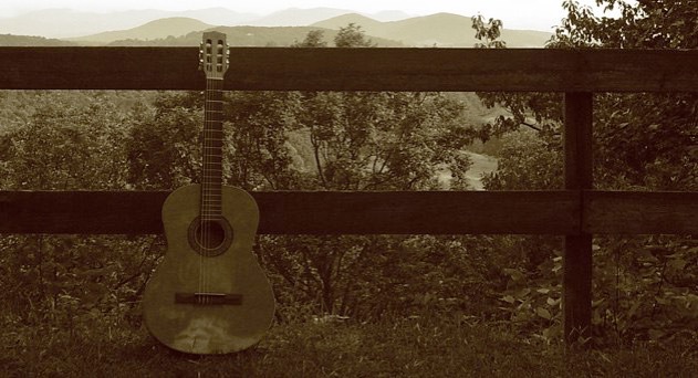 Classical Guitar and Mountains